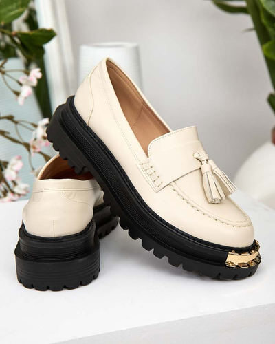 Royalfashion Mocassins à glands pour femme Fresosne