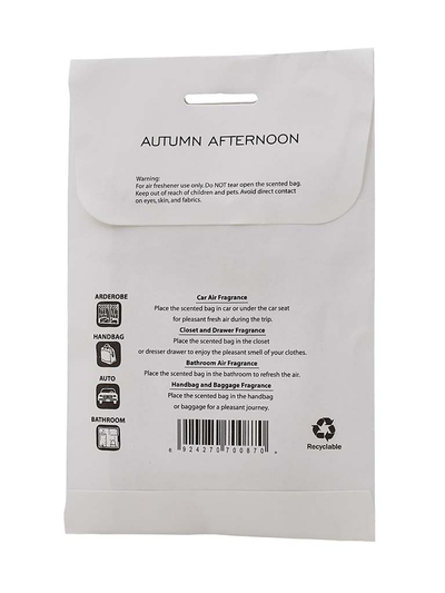 Sachets parfumés pour voitures, sacs à main, dressings et salles de bain : Après-midi d'automne