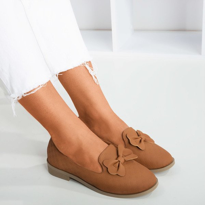 Mocassins marron avec nœud Flavisa - Chaussures 1