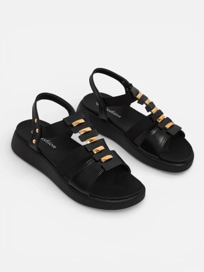 Royalfashion Sandales romaines pour femmes Liwers