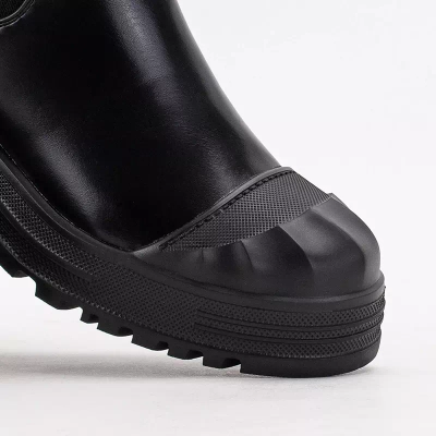 Bottes hautes pour femmes noires de Norvis - Chaussures