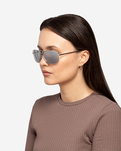 Royalfashion Lunettes de soleil avec monture argentée