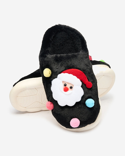 Royalfashion Chaussons de Noël pour femme en noir Fertemse