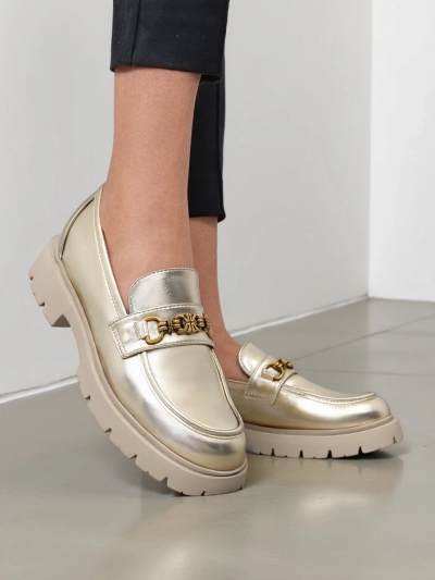 Mocassins Royalfashion pour femmes plaqués or Goldlove