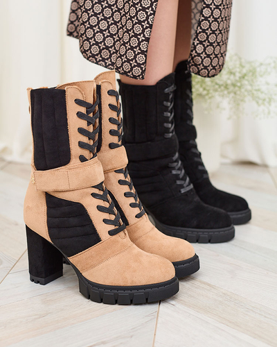 Royalfashion Bottes isolées Sehhra post pour femmes marron clair
