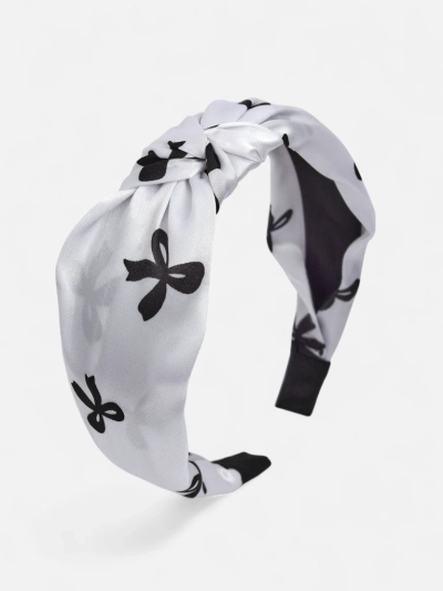 Royalfashion Bandeau Cheveux Satiné Tressé avec Imprimé