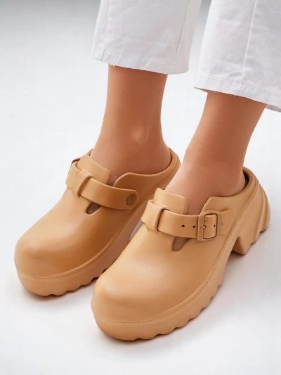 Royalfashion Sandales à talons en caoutchouc pour femmes Voxones
