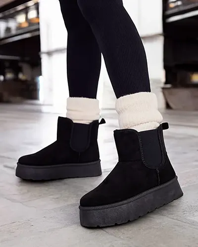 Royalfashion Bottes courtes Nomas a'la bottes de neige pour femmes