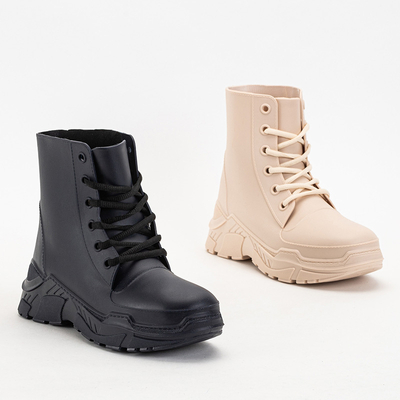 Bottes femme crème a'la bottes en caoutchouc Aiax - Footwear