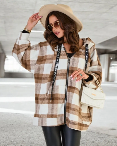Royalfashion Manteau de type chemise pour femme