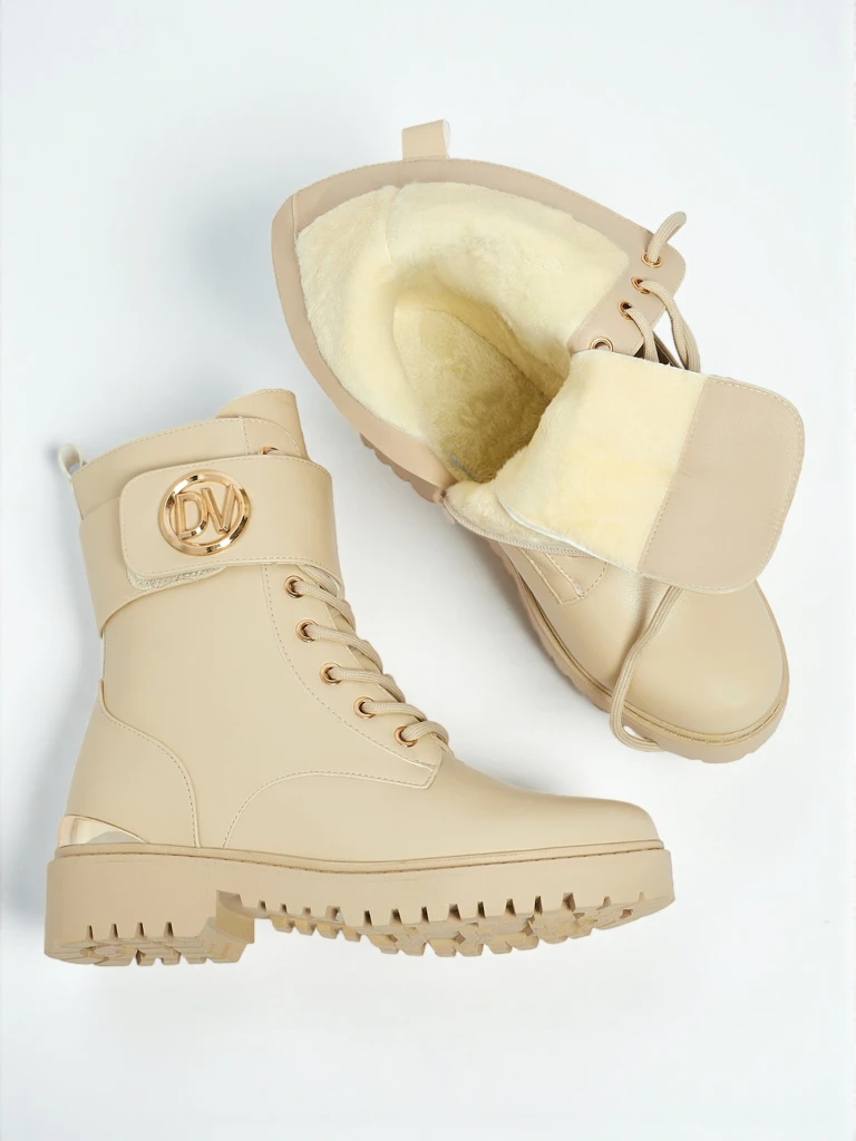 Bottines worker pour femmes avec décorations Lorice