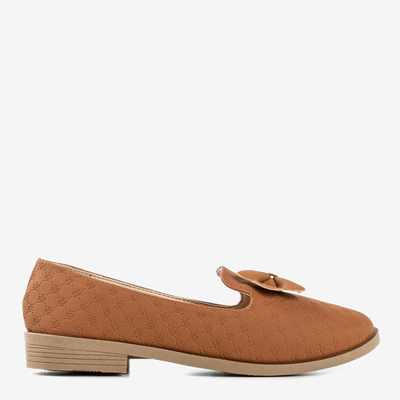 Mocassins marron avec nœud Flavisa - Chaussures 1