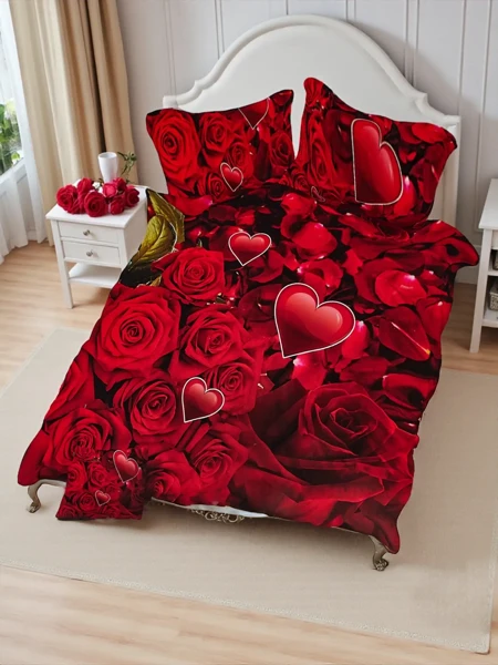 Royalfashion Ensemble de literie à motifs 180x200 3 PIÈCES