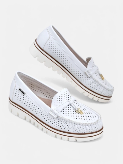 Royalfashion Mocassins perforés pour femmes Elissas