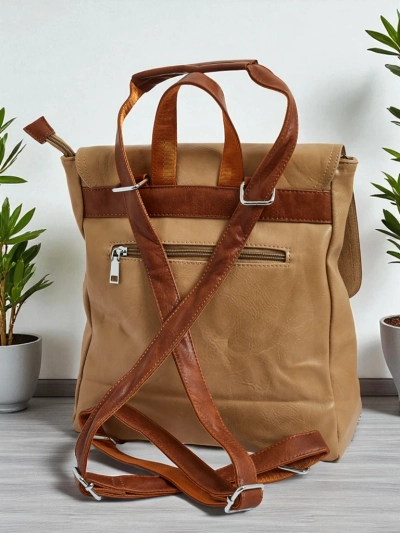 Royalfashion Sac à dos pour femmes en cuir écologique Klara