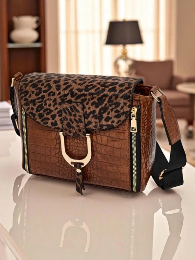 Petit sac à main verni pour femme en cuir écologique Sable Arc