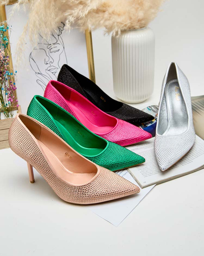 Royalfashion Escarpins à talons aiguilles Ferconie pour femme avec zircons