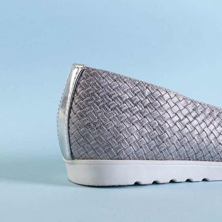 Mocassins Duma à franges argentées pour femme - Chaussures