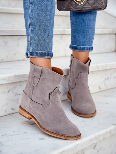 Bottes de style cow-boy Royalfashion sur une semelle compensée couverte Patorias