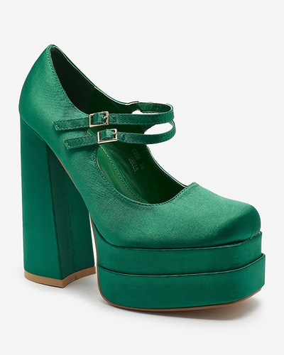 Vert escarpins à talons hauts pour femmes Elika - Chaussures