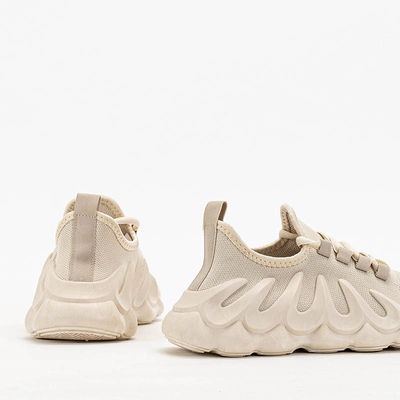 Chaussures de sport beiges pour femme avec une semelle Octapiso unique - Footwear