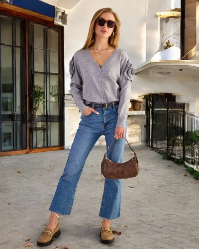 Royalfashion Pull femme déboutonné
