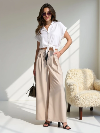 Royalfashion Pantalons larges pour femmes