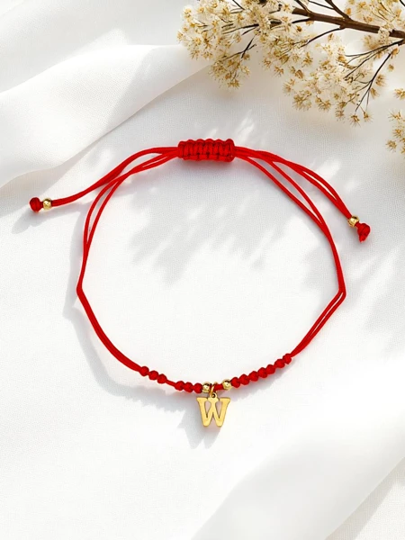 Bracelet pour femme avec la lettre W Wanderlust