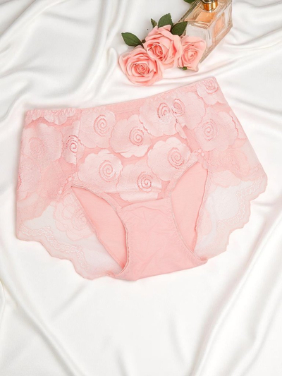 Royalfashion Culottes bikini en coton pour femme avec dentelle Dentelle Confort