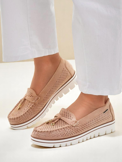 Royalfashion Mocassins perforés pour femmes Elissas