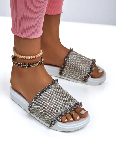 Royalfashion Sandales plates pour femmes SparkleWalk