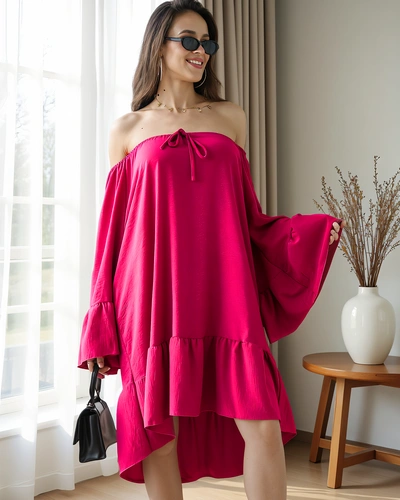 Robe Royalfashion pour femmes à la espagnole avec des volants taille oversize