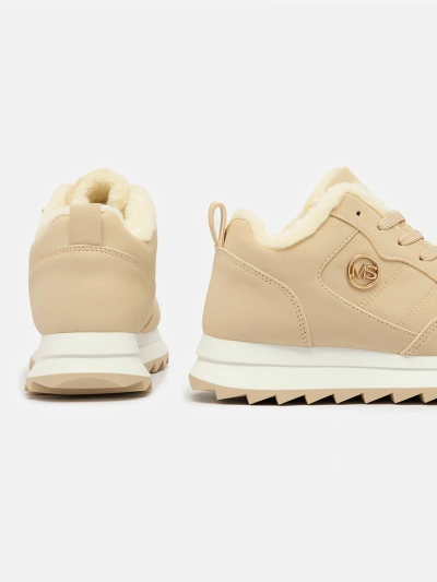 Royalfashion Chaussures de sport isolées pour femme Beige Lahho