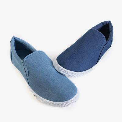 Baskets à enfiler bleues pour hommes Orian en denim - Footwear