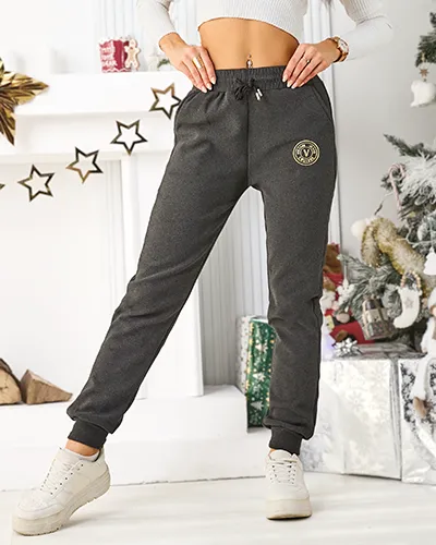 Royalfashion Pantalons de survêtement chauds pour femmes