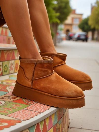 Royalfashion Chaussures courtes ressemblant à des bottes de neige pour femmes Fortesse