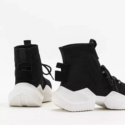 OUTLET Chaussures de sport montantes noires pour femme Owami - Footwear