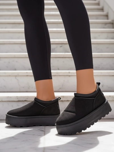 Royalfashion Bottes courtes pour femmes a'la bottes de neige Ozozi