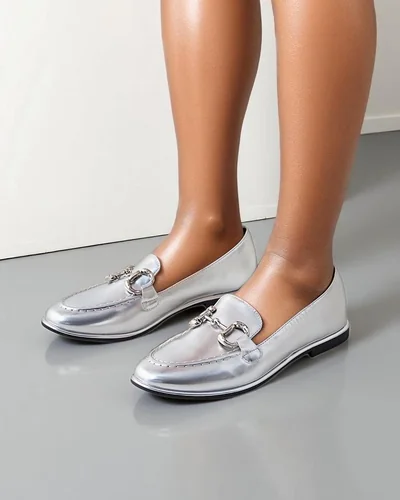 Royalfashion Mocassins pour femmes Metalla