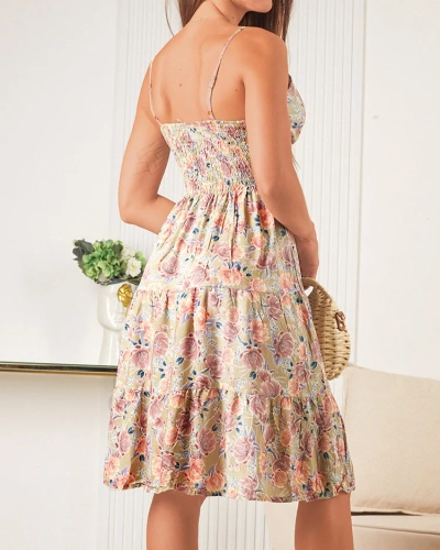 Royalfashion Robe florale en coton pour femme