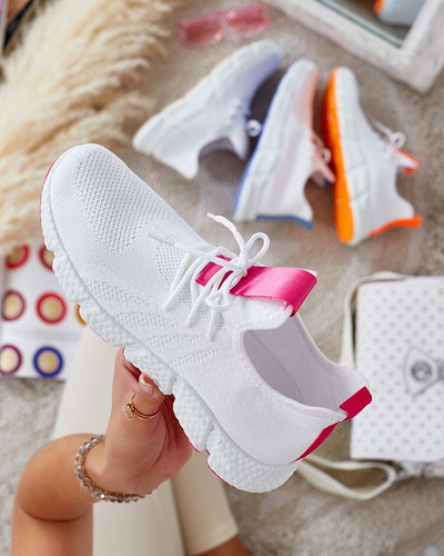 Chaussures de sport femme Baym blanc et rose - Footwear