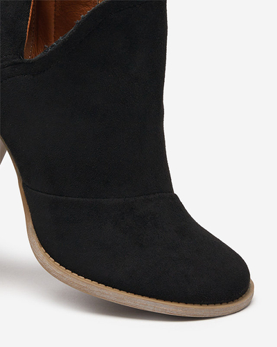 Bottines noires pour femmes avec découpes Encura - Footwear