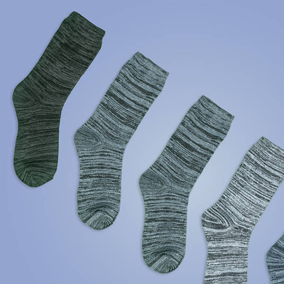 Chaussettes homme grises 5 / pack - Chaussettes