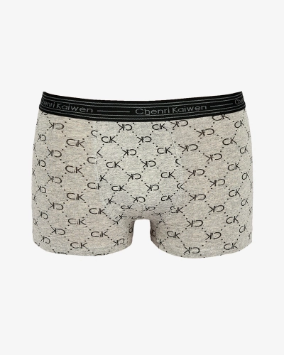 Royalfashion Boxer garçon gris clair avec imprimé