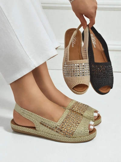 Sandales espadrilles pour femmes avec strass Belle Sparkle