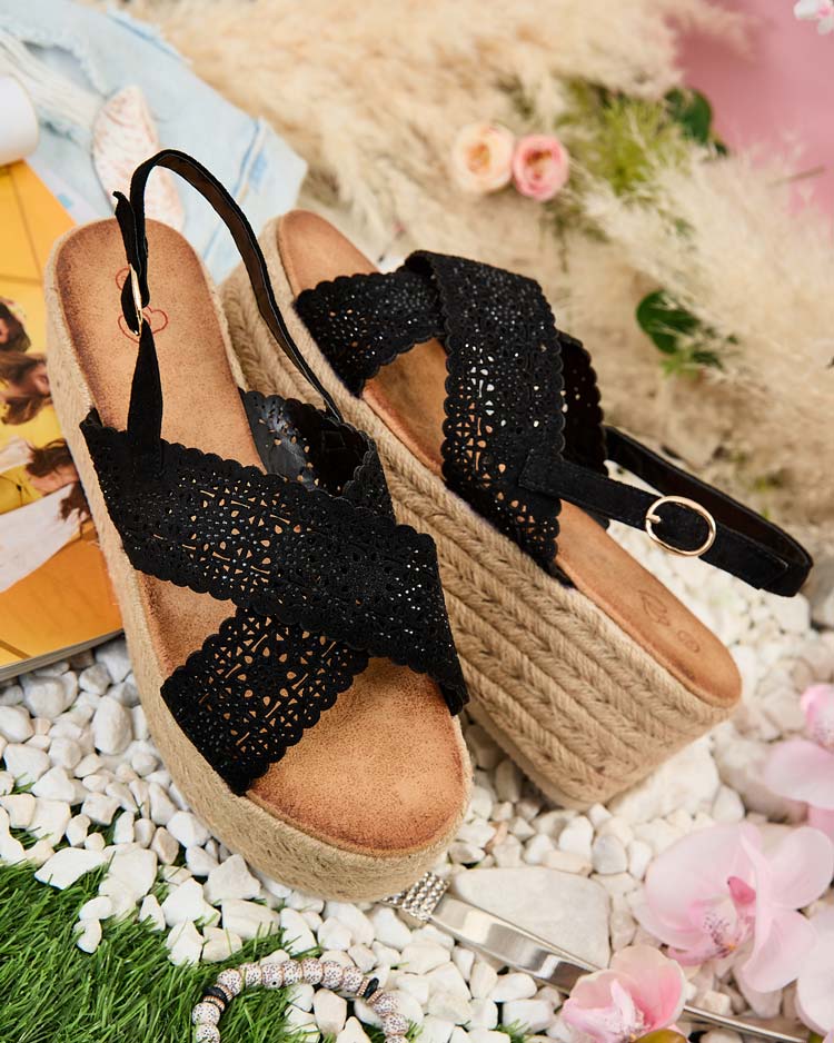 Royalfashion Sandales bottées Eloviale pour femme