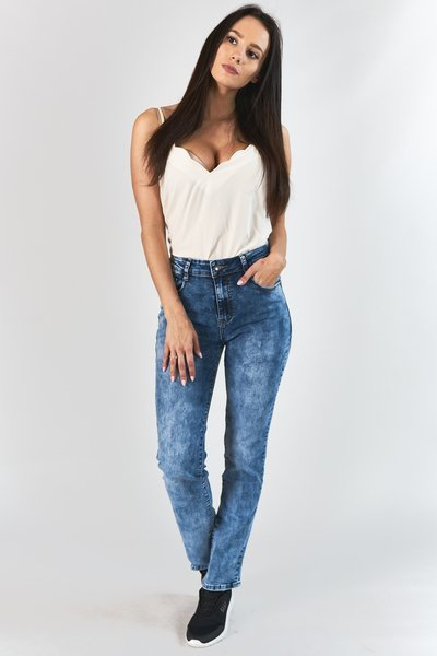 Pantalon bleu jeans femme - Vêtements