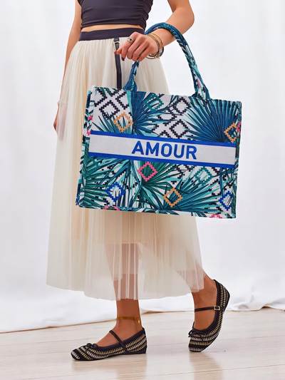 Royalfashion Sac à main en tissu Amour Vibes