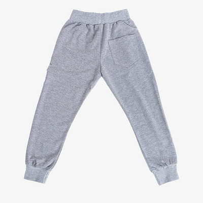 Pantalon de jogging gris garçon - Pantalons