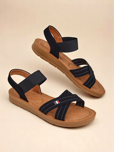 Royalfashion Sandales pour femmes à élastique Zerefis